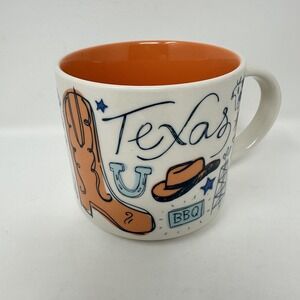 Starbucks Been There Series Texas Lone Star State 14 Fl Oz Coffee Mug Boots